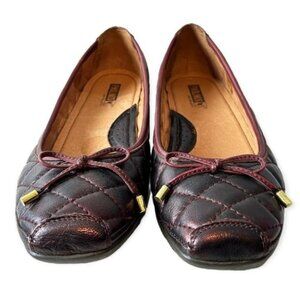 Pikolinos Gandia  Red Quilted Pump Shoes